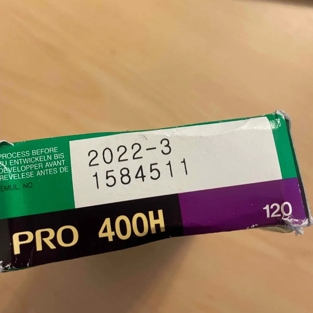 One roll of Fuji 400H 120 discontinued (expired 3-2022)